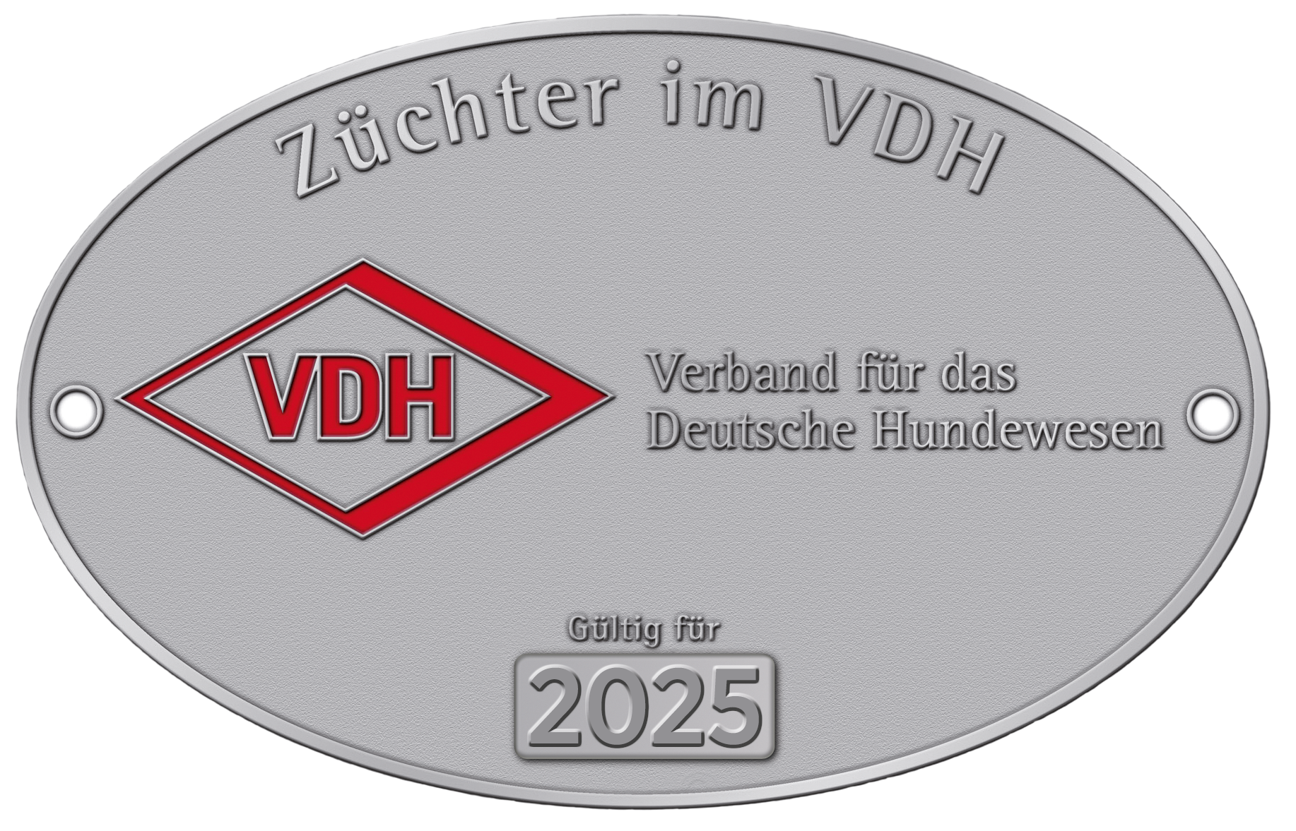 VDH Züchterclub Plakette 2025